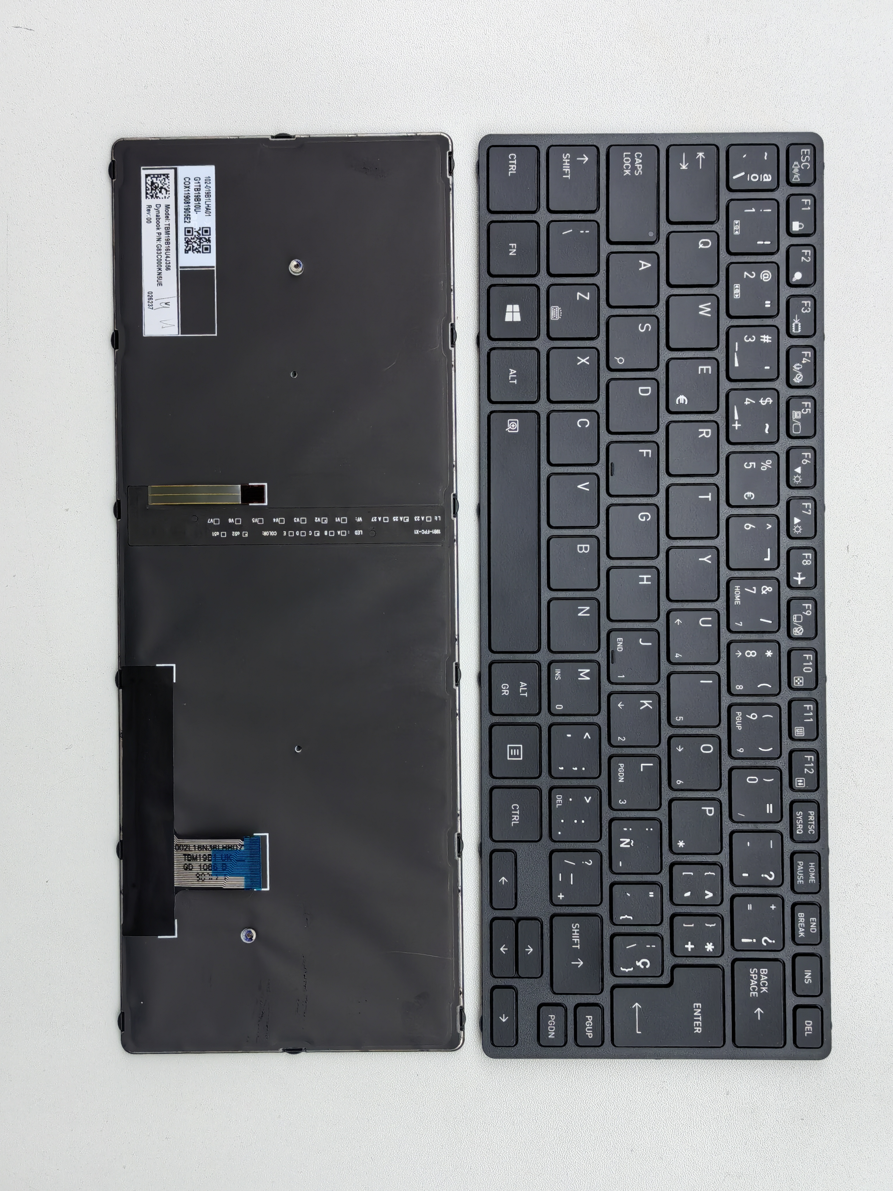 Picture of New Replacement Laptop Keyboard For TOSHIBA A30-E/A30-G/Dynabook portege a30-e tecra a30-g BLACK FRAME BLACK Backlit Sp Layout